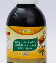 COMPOSTO DE MEL E EXTRATO DE PRÓPOLIS SABOR AGRIÃO 150ML COMPOSTO DE MEL E EXTRATO DE PRÓPOLIS SABOR AGRIÃO 150ML